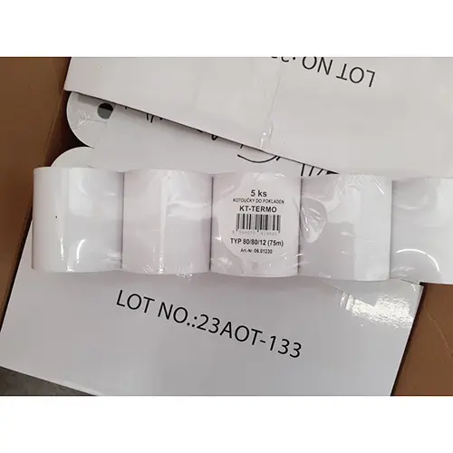 Foto do aviso oficial: KT - TERMO cash register discs Papel térmico para caixa registadora — risco: Químico