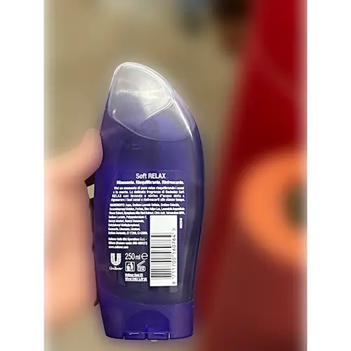 Photo de l’avis officiel: Badedas Soft relax Mousse de douche — risque: Risque chimique