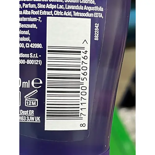 Photo de l’avis officiel: Badedas Soft relax Mousse de douche — risque: Risque chimique