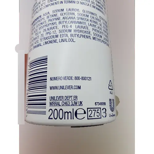 Foto dell’avviso ufficiale: Dove Mousse doccia con olio di argan Mousse per capelli — rischio: Rischio chimico