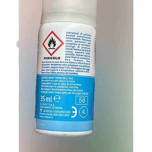 Photo de l’avis officiel: INFASIL Freschezza naturale con emollienti Déodorant — risque: Risque chimique