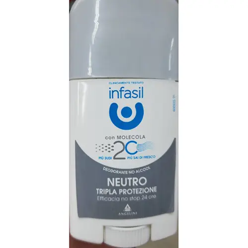 Foto dell’avviso ufficiale: INFASIL Neutro tripla protezione con molecola 2C Deodorant — rischio: Rischio chimico