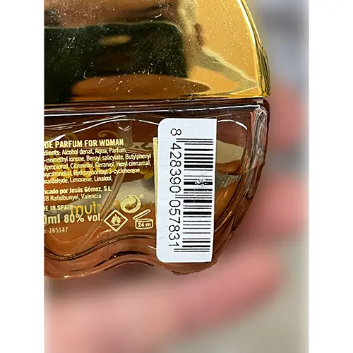 Foto dell’avviso ufficiale: Jesus Gomez Ms. Gold Profumo — rischio: Rischio chimico