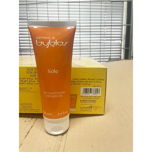 Photo de l’avis officiel: Byblos Sole Mousse de douche — risque: Risque chimique