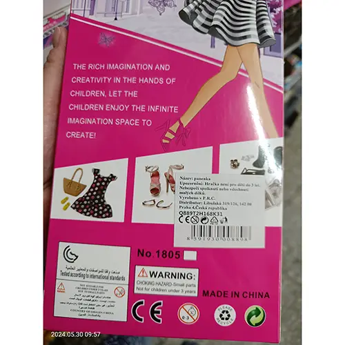 Photo from the official notice: Beauty Girl Beauty Girl HAPPY PARTNER! FASHION plastic doll — chemical risk