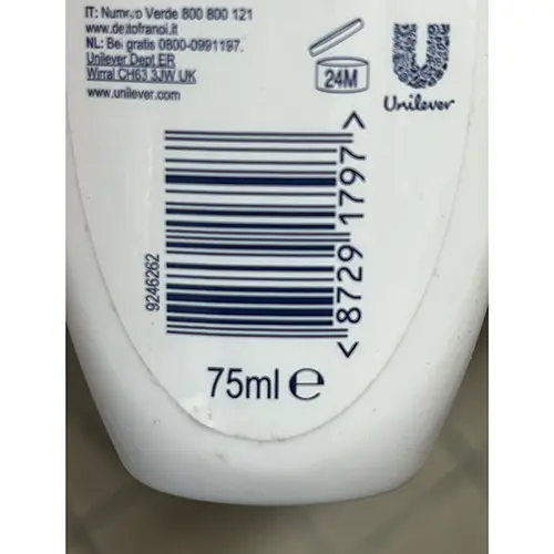 Foto dell’avviso ufficiale: Dove Deodorante go fresh profumo di pera e aloe vera — rischio: Rischio chimico