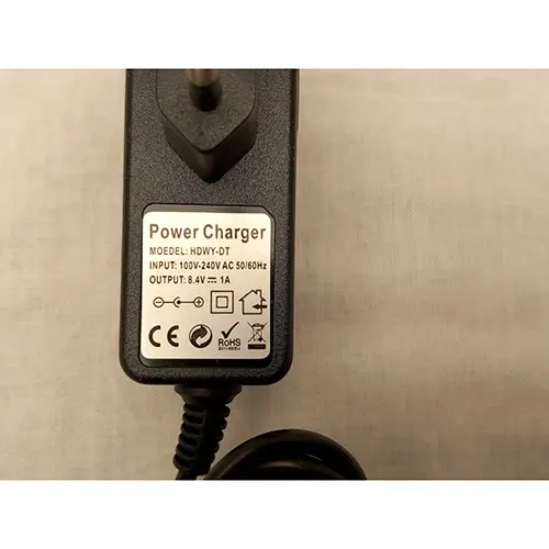 Photo from the official notice: ProX series bicycle lamp with charger — electric shock risk