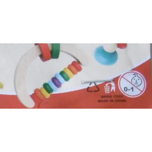 Foto aus der offiziellen Meldung: ABC Handle bel combination Spielzeugrassel — Risiko: Ersticken