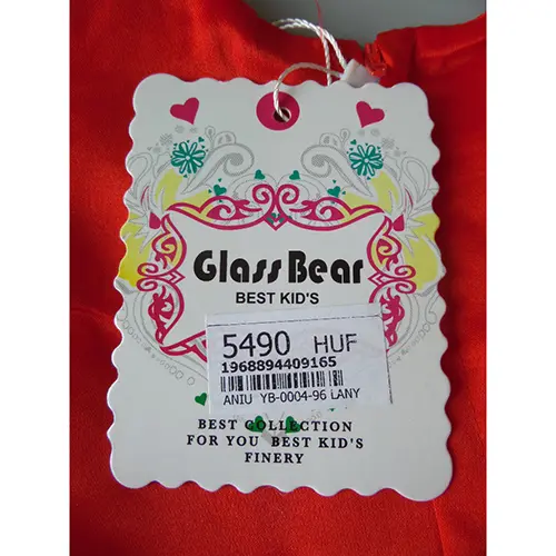 Photo de l’avis officiel: Glass Bear Kislány alkalmi ruha Robe d'enfant — risque: Étouffement