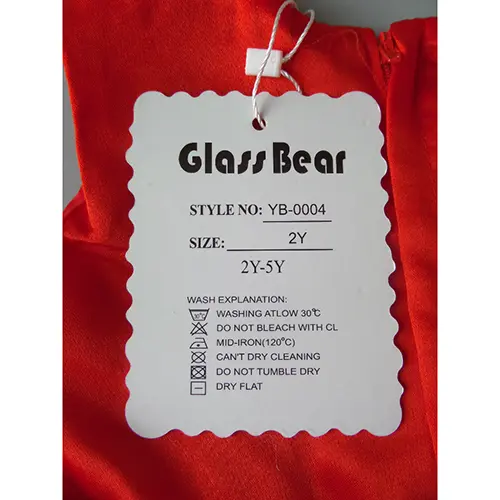 Photo de l’avis officiel: Glass Bear Kislány alkalmi ruha Robe d'enfant — risque: Étouffement