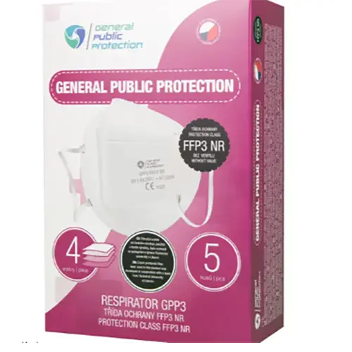 Foto aus der offiziellen Meldung: General Puplic Protection Respirator GPP3 / FFP3/NR Partikelfiltermaske — Risiko: Gesundheitsrisiken/Sonstige