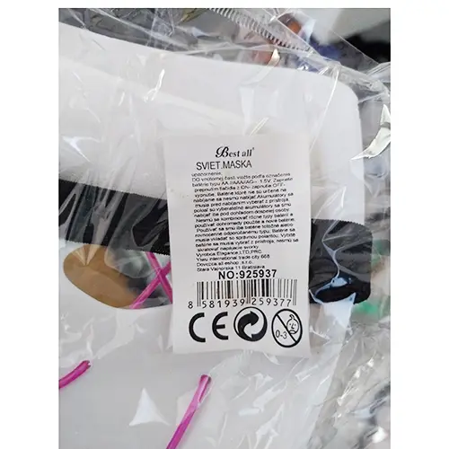 Foto dell’avviso ufficiale: Best All Maschera luminosa — rischio: Ambiente