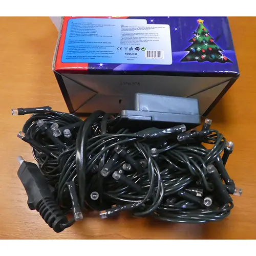 Photo de l’avis officiel: Led Light 100 L Extra Brillante Chaîne d'éclairage — risque: Choc électrique