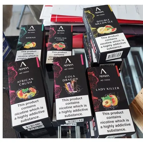 Photo de l’avis officiel: ADALYA AD 10000 Cigarette électronique jetable — risque: Risque chimique