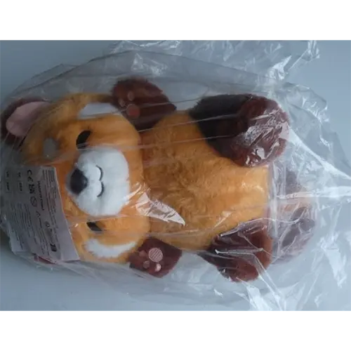 Photo from the official notice: Poupée en peluche de dessin animé, jouet en peluche de Panda rouge, cheveux duveteux, raton laveur soft toy — choking & suffocation risk