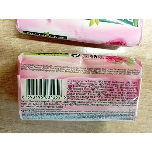 Foto dell’avviso ufficiale: Palmolive Nourishing Sensation, with milk &amp; rose petals Sapone — rischio: Rischio chimico
