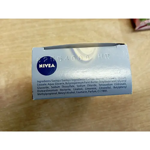 Photo de l’avis officiel: Nivea Creme smooth Savon — risque: Risque chimique