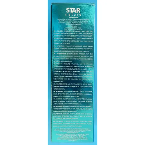 Photo de l’avis officiel: Star Nature Nature is future Eau de toilette — risque: Risque chimique