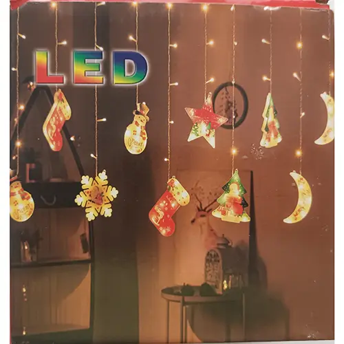 Photo de l’avis officiel: LED sněhové vločky Chaîne d'éclairage — risque: Choc électrique