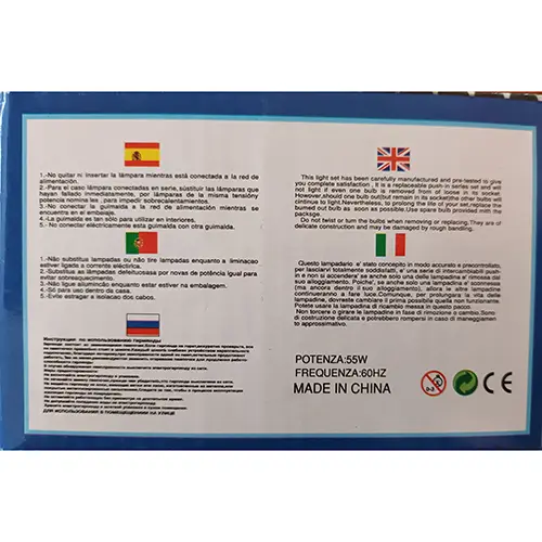Photo from the official notice: LED LIGHT — electric shock risk (A12/01924/24)