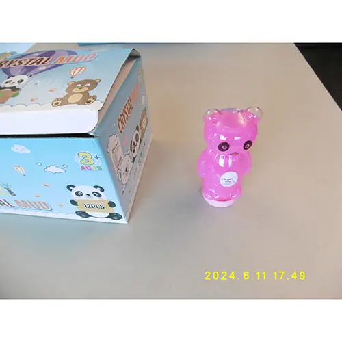 Photo de l’avis officiel: Q-touch Happy bear! Slime de jouet — risque: Risque chimique