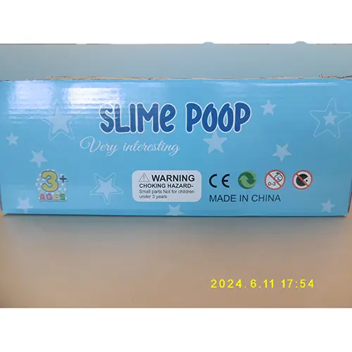 Photo de l’avis officiel: Q-touch SLIME POOP Slime de jouet — risque: Risque chimique (A12/01947/24)