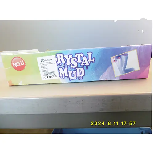 Photo de l’avis officiel: Q-touch CRYSTAL MUD Slime de jouet — risque: Risque chimique (A12/01944/24)