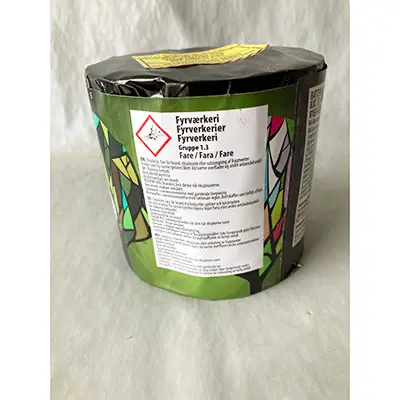 Photo from the official notice: Sommer 1 fireworks — burns & damage to sight risk