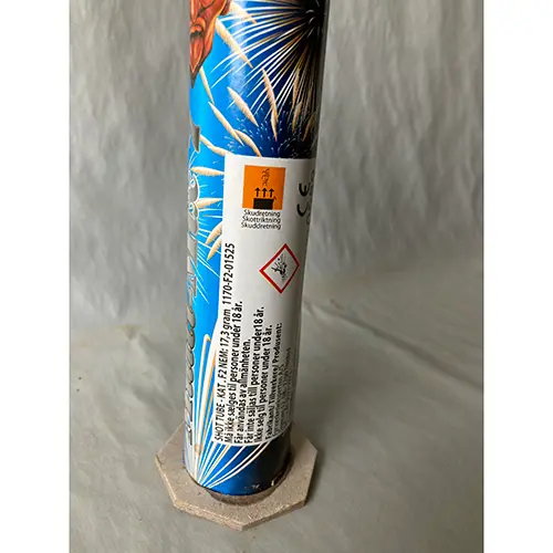 Foto dell’avviso ufficiale: Multi-Mix 7 Fuochi d'artificio — rischio: Ustioni & Danno alla vista