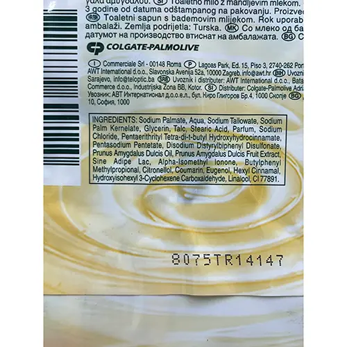Foto dell’avviso ufficiale: Palmolive Naturals Saponette 3 + 1 extra pack — rischio: Rischio chimico