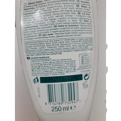 Photo de l’avis officiel: Palmolive Orchiedea esotica Crème de douche — risque: Risque chimique