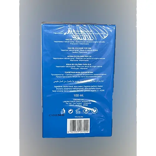Photo de l’avis officiel: Prady Parfums Blue club Eau de toilette — risque: Risque chimique