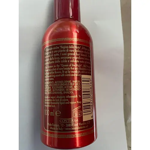 Photo de l’avis officiel: Tesori d'Oriente Profumo dragone Parfum — risque: Risque chimique