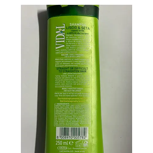 Photo de l’avis officiel: Vidal LISCIO &amp; SETA Shampoo — risque: Risque chimique