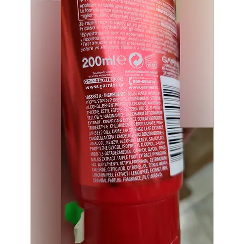 Photo de l’avis officiel: Garnier Color resist Crème capillaire — risque: Risque chimique