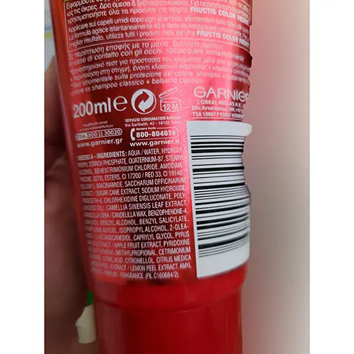 Photo de l’avis officiel: Garnier Color resist Crème capillaire — risque: Risque chimique