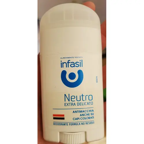 Photo de l’avis officiel: INFASIL Neutro extra delicato Déodorant — risque: Risque chimique (A12/02009/24)