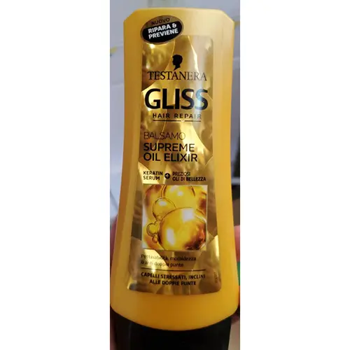 Photo de l’avis officiel: TESTANERA Supreme Oil Elixir Après-shampooing — risque: Risque chimique