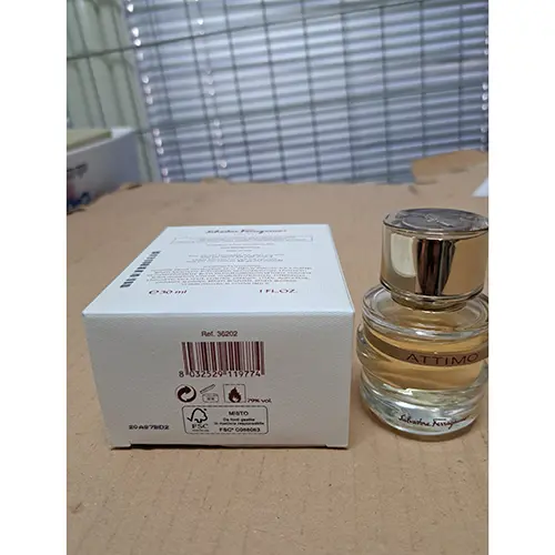 Photo de l’avis officiel: Salvatore Ferragamo Attimo Parfum — risque: Risque chimique (A12/02015/24)