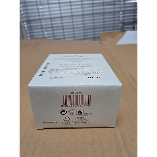 Photo de l’avis officiel: Salvatore Ferragamo Attimo Parfum — risque: Risque chimique (A12/02015/24)