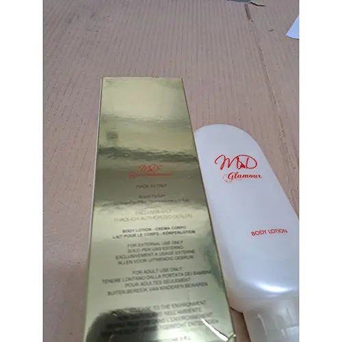 Photo de l’avis officiel: MD Glamour Lotion pour le corps — risque: Risque chimique