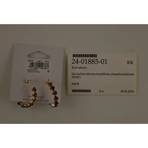 Foto dell’avviso ufficiale: Ibero Korustelu sallittu Orecchini — rischio: Rischio chimico