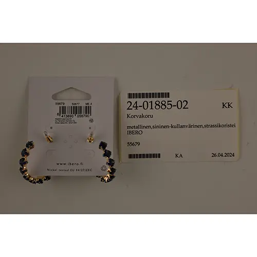 Foto dell’avviso ufficiale: Ibero Korustelu sallittu Orecchini — rischio: Rischio chimico