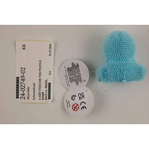 Photo de l’avis officiel: Wizz Toys Poochie Poodle Squishy Jouet compressible — risque: Étouffement