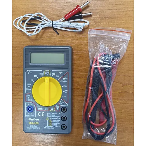 Foto do aviso oficial: REBEL Digital multimeter multímetro digital — risco: Choque elétrico