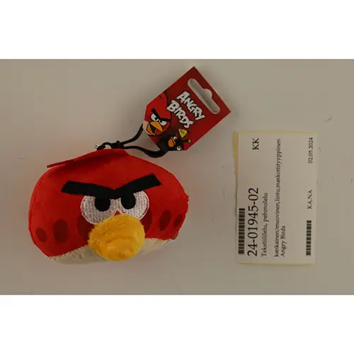 Foto del aviso oficial: Angry birds Plush Bag Clip - Red, Plush Bag Clip - Leonard Juego de juguetes suaves — riesgo: Atragantamiento