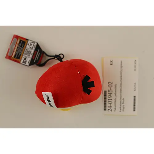 Foto del aviso oficial: Angry birds Plush Bag Clip - Red, Plush Bag Clip - Leonard Juego de juguetes suaves — riesgo: Atragantamiento