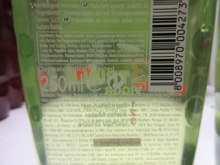 Photo de l’avis officiel: DENIM Musk 3xTRIPLE VIGOR Gel douche — risque: Risque chimique