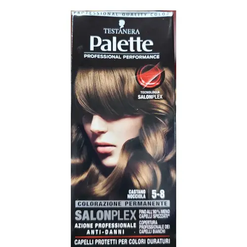 Foto uit de officiële melding: PALETTE Salonplex 5-8 / 5-28 / 8-6 / 7-6 / 6-82 Haarverf — risico: Chemische risico's