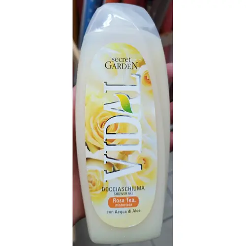 Photo de l’avis officiel: Vidal Rosa Tea Mousse de douche — risque: Risque chimique